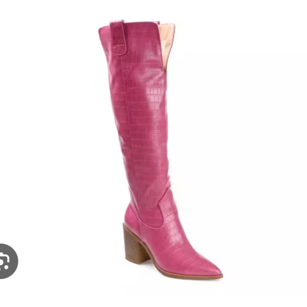 Brand New Hot Pink Snake Skin Boots